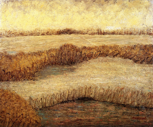 September Marshland, vintage artwork by Arnold Friedman, 12x8" (A4) Poster