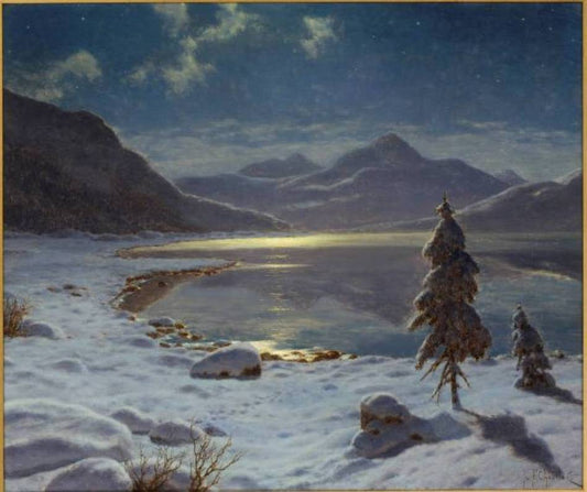 In the Grasp of Winter, vintage artwork by Ivan Fedorovich Choultse, 12x8" (A4) Poster