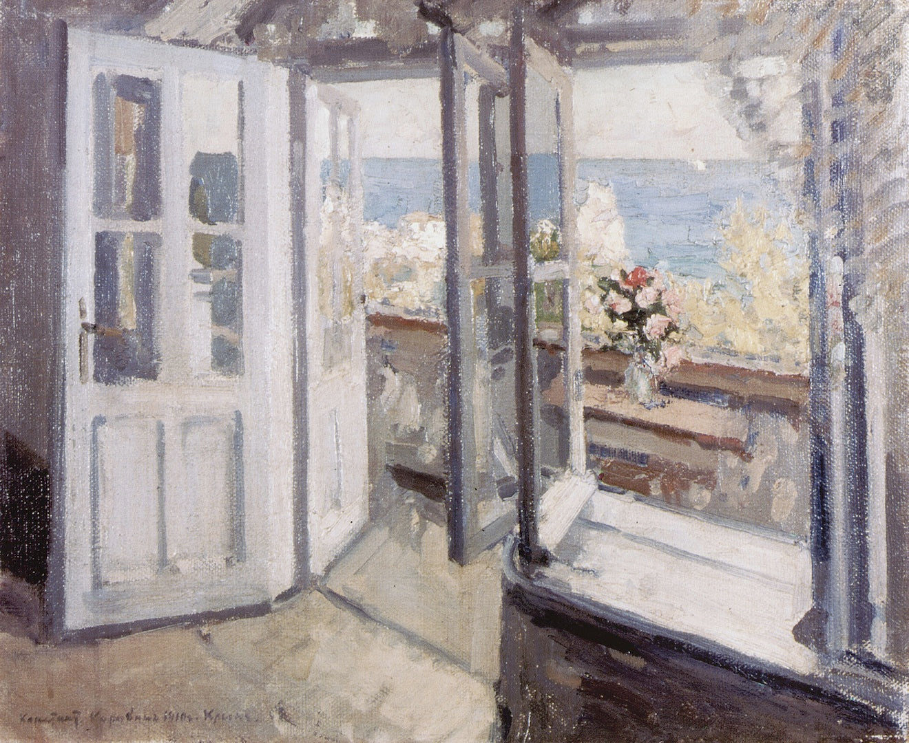 Balcony in Crimea by Constantin Alexeevich Korovin,A3(16x12")Poster