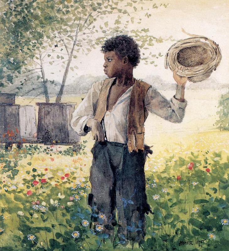 The Busy Bee, vintage artwork by Winslow Homer, 12x8" (A4) Poster