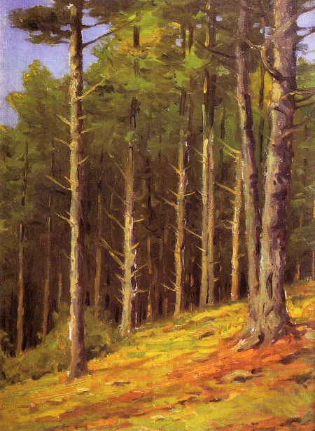 Standing Pines, vintage artwork by Charles Warren Eaton, 12x8" (A4) Poster