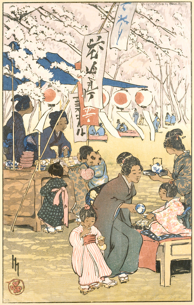 Blossom Time in Tokyo by Helen Hyde,A3(16x12")Poster