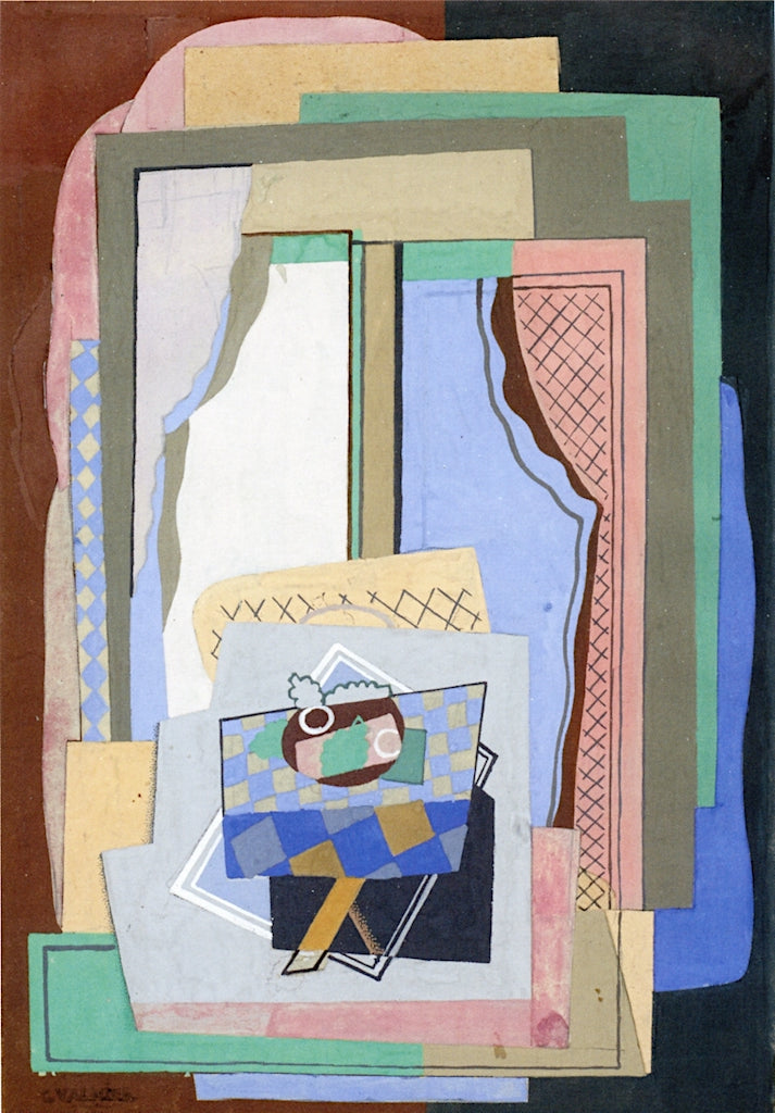 Still Life in front of the Window by Georges Valmier,16x12(A3) Poster