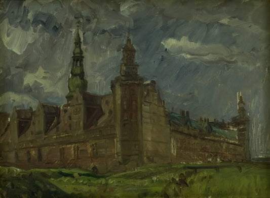 onborg Castle viewed from the Southeast by Albert Gottschalk,A3(16x12")Poster