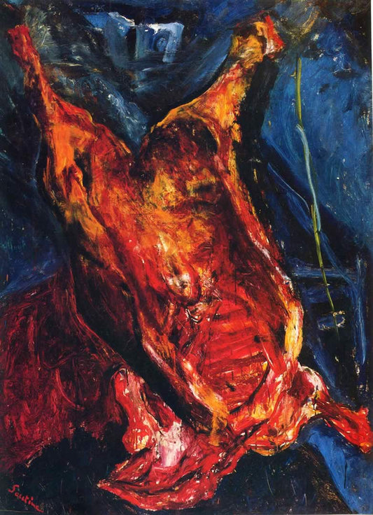 Carcass of Beaf, vintage artwork by Chaim Soutine, 12x8" (A4) Poster