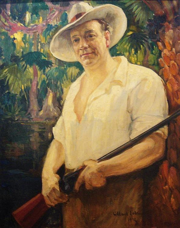 Hunter of the Congo by Fernand Allard l'Olivier,16x12(A3) Poster
