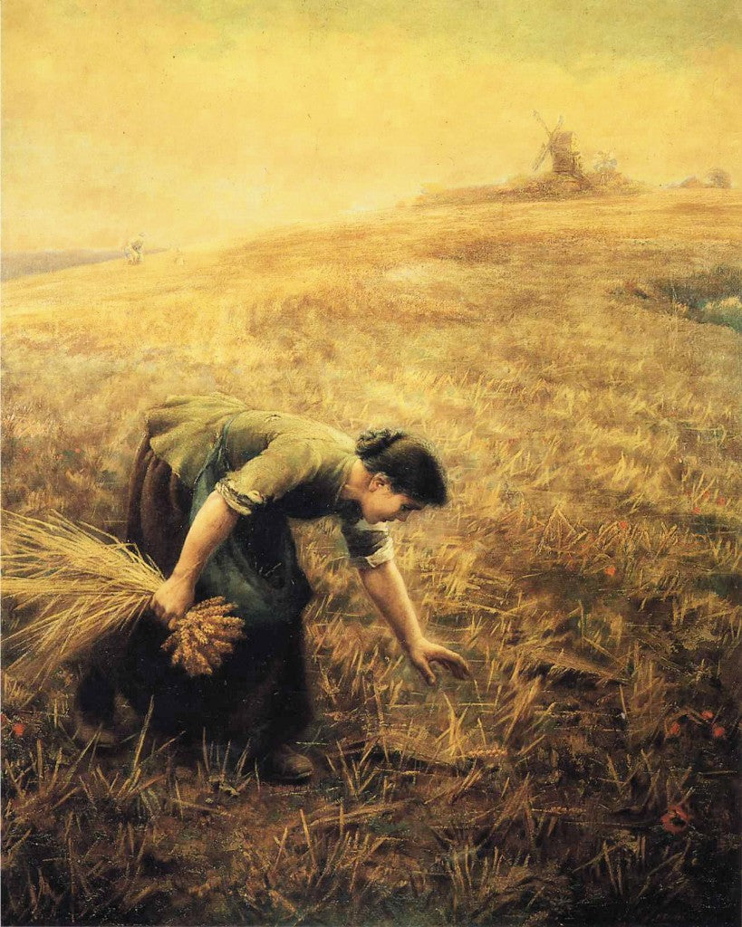 Gleaning, vintage artwork by Arthur Hughes, 12x8" (A4) Poster