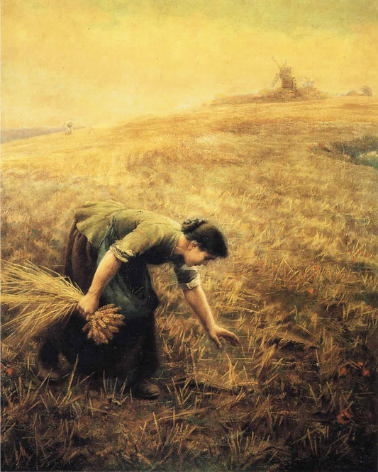 Gleaning, vintage artwork by Arthur Hughes, 12x8" (A4) Poster