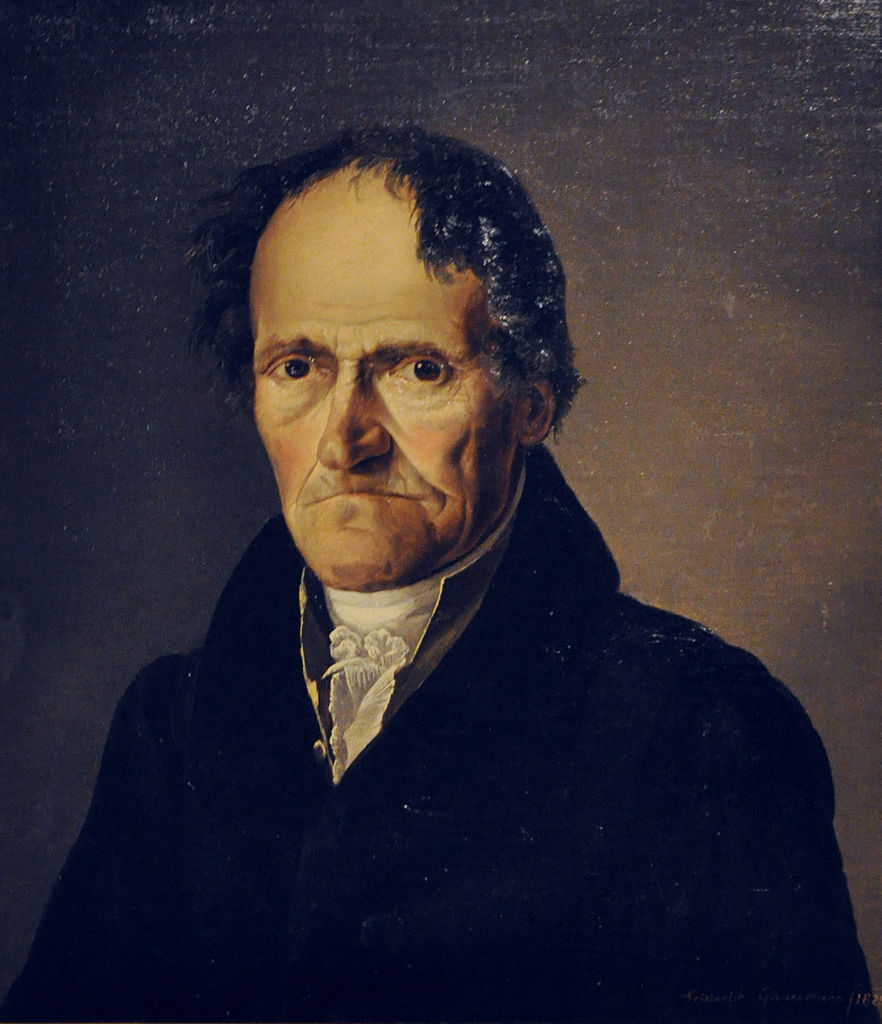 Portrait of Anton Walter, vintage artwork by Friedrich Gauermann, A3 (16x12") Poster Print