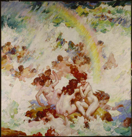 Joy of the Nereids, vintage artwork by William Blair Bruce, 12x8" (A4) Poster