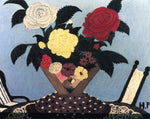 Summer Flowers with Two Chairs by Horace Pippin,16x12(A3) Poster