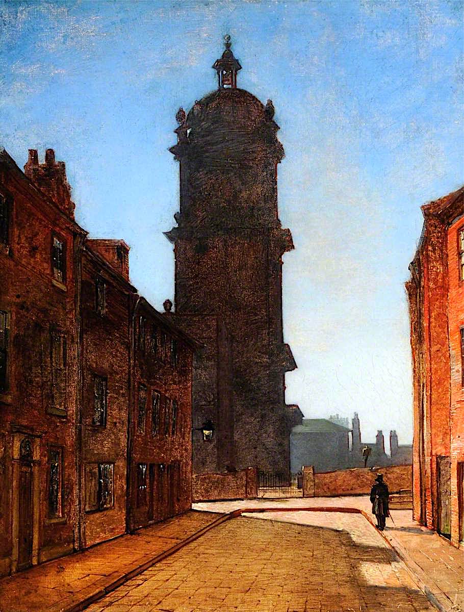 St Paul's Church, Sheffield, vintage artwork by Godfrey Sykes, 12x8" (A4) Poster