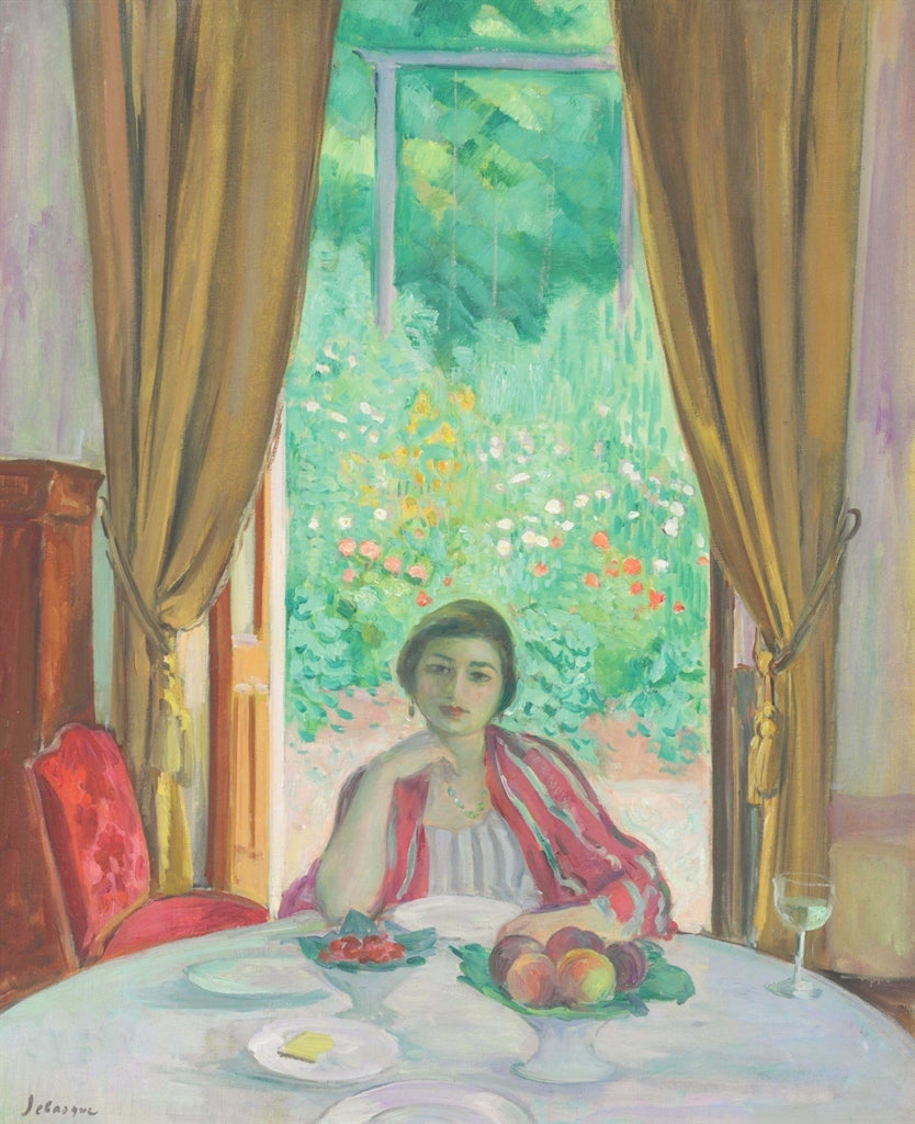 Afternoon Tea, Aix-les-bains by Henri Lebasque,A3(16x12")Poster