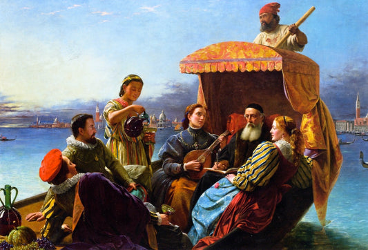 Happy Days of Titian, vintage artwork by Henry Nelson ONeil, A3 (16x12") Poster Print