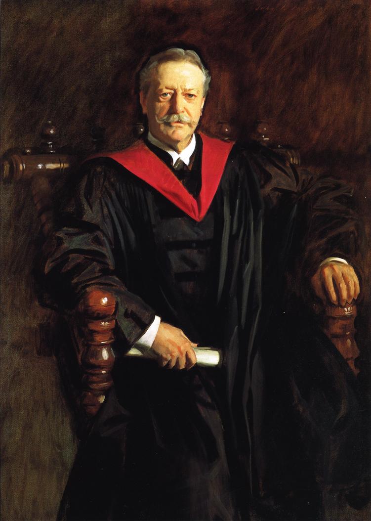 Abbott Lawrence Lowell, vintage artwork by John Singer Sargent, 12x8" (A4) Poster
