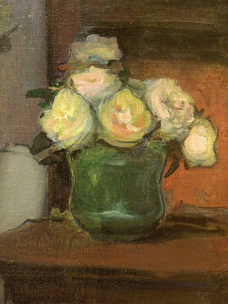 Roses in a Clay Pot, vintage artwork by Wladyslaw Slewinski, 12x8" (A4) Poster