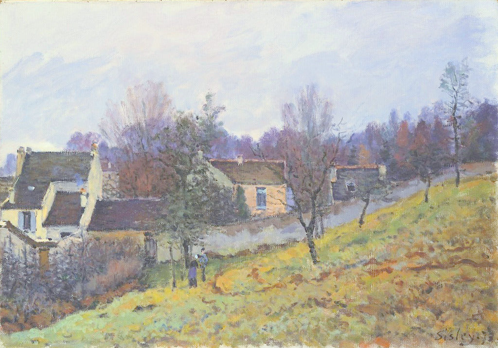 Autumn in Louveciennes, vintage artwork by Alfred Sisley, 12x8" (A4) Poster