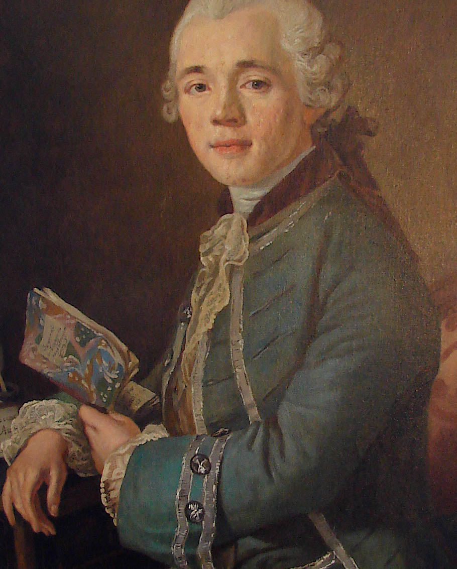 Nicolai Benjamin Aall, vintage artwork by Lorens Pasch the Younger, 12x8" (A4) Poster