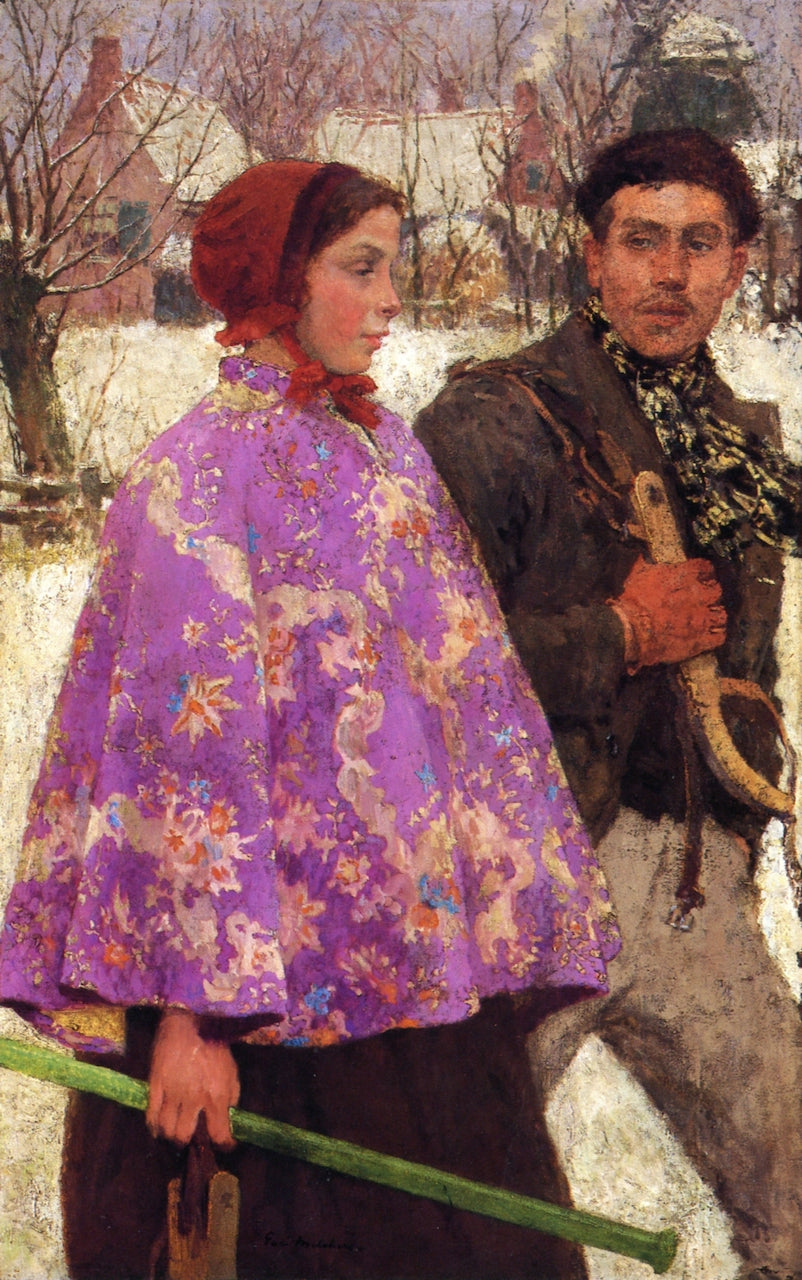 Skaters by Gari Melchers,A3(16x12")Poster