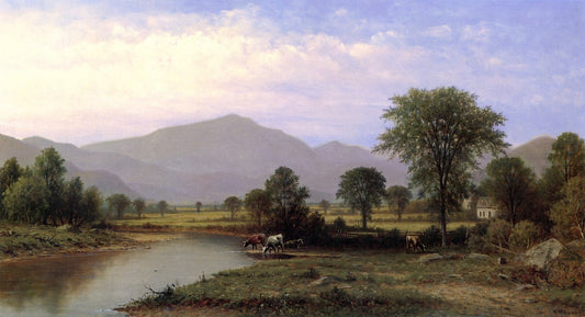 Mount Washington in Summer, vintage artwork by Charles W. Knapp, 12x8" (A4) Poster