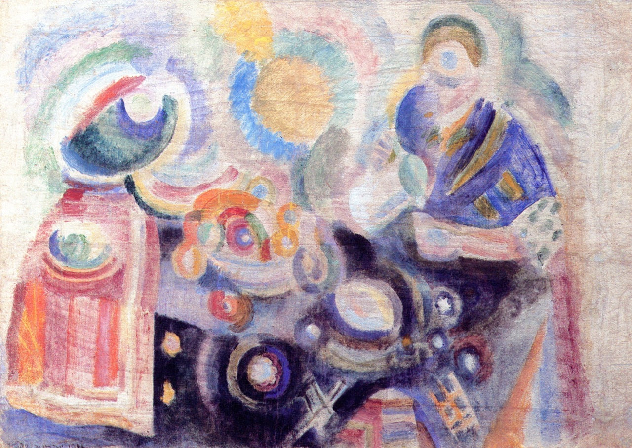 The Pouring by Robert Delaunay,16x12(A3) Poster