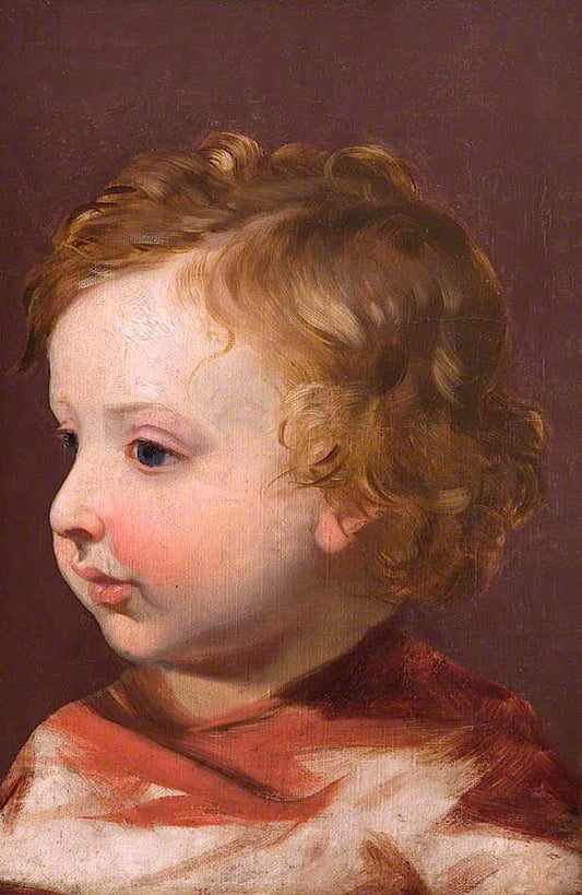 Awake: The Artist's Son, Albert Edwin Gillard, vintage artwork by William Ward Gillard, A3 (16x12") Poster Print
