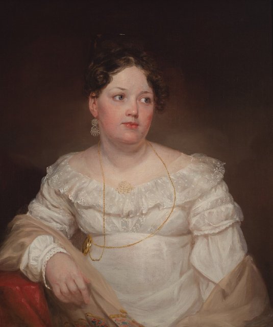 Mrs. Francis Dallas Quash (Emma Doughty), vintage artwork by Samuel Morse, A3 (16x12") Poster Print