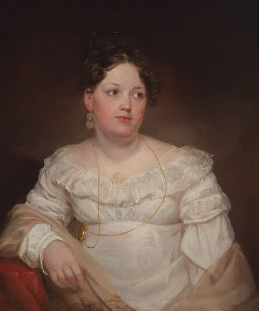 Mrs. Francis Dallas Quash (Emma Doughty), vintage artwork by Samuel Morse, A3 (16x12") Poster Print