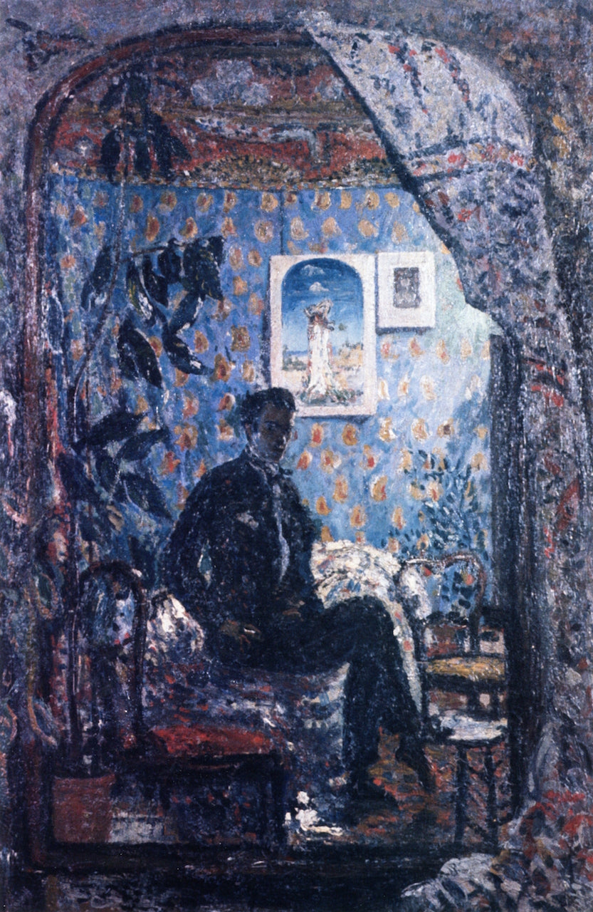 In the Mirror - Self Portrait by James Dickson Innes,16x12(A3) Poster