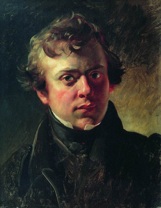 Portrait of  A. M. Gornostaev, vintage artwork by Karl Pavlovich Brulloff, A3 (16x12") Poster Print