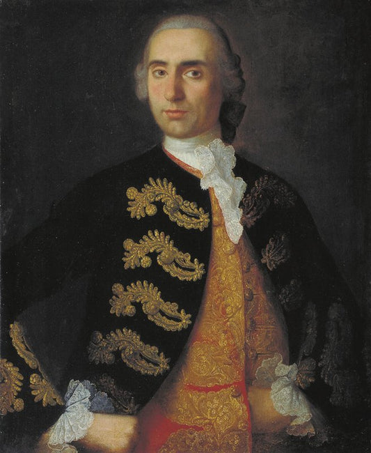 Portrait of I.N. Kotsarev, vintage artwork by Ivan Vishnyakov, 12x8" (A4) Poster
