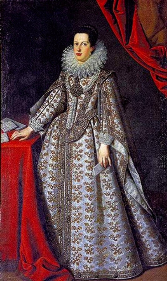 Caterina di Ferdinando de' Medici, vintage artwork by Justus Sustermans, 12x8" (A4) Poster