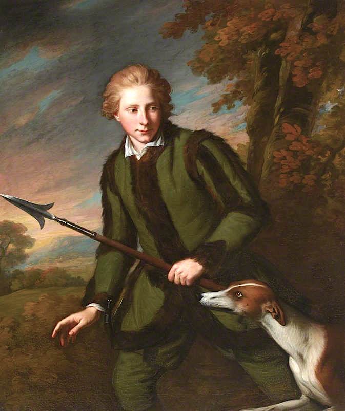Sir Harry Fetherstonhaugh, 2nd Bt, MP, as a Boy, vintage artwork by Sir Nathaniel Dance-Holland, 12x8" (A4) Poster