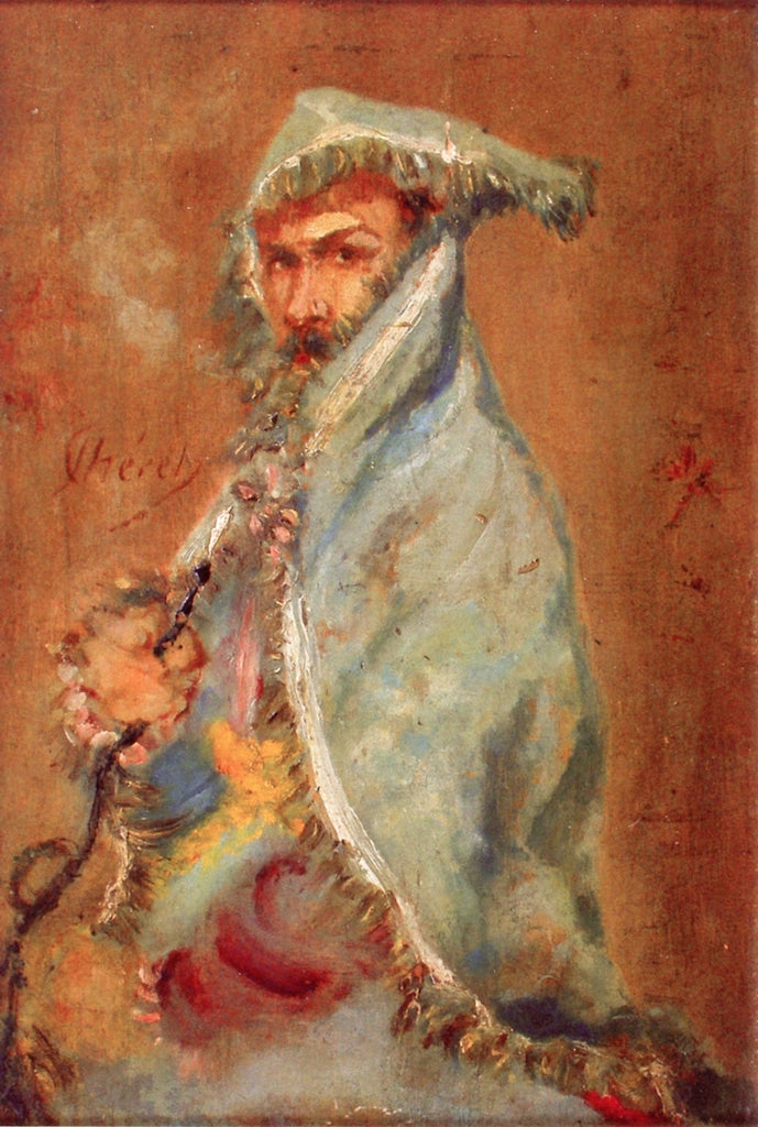 Hookah Smoker, vintage artwork by Jules Cheret, 12x8" (A4) Poster
