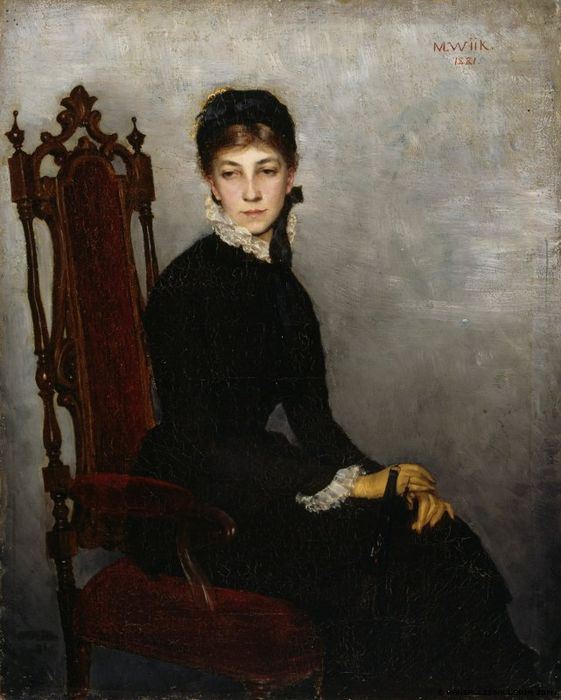 Portrait of Hilda Wiik by Maria Wiik,A3(16x12")Poster