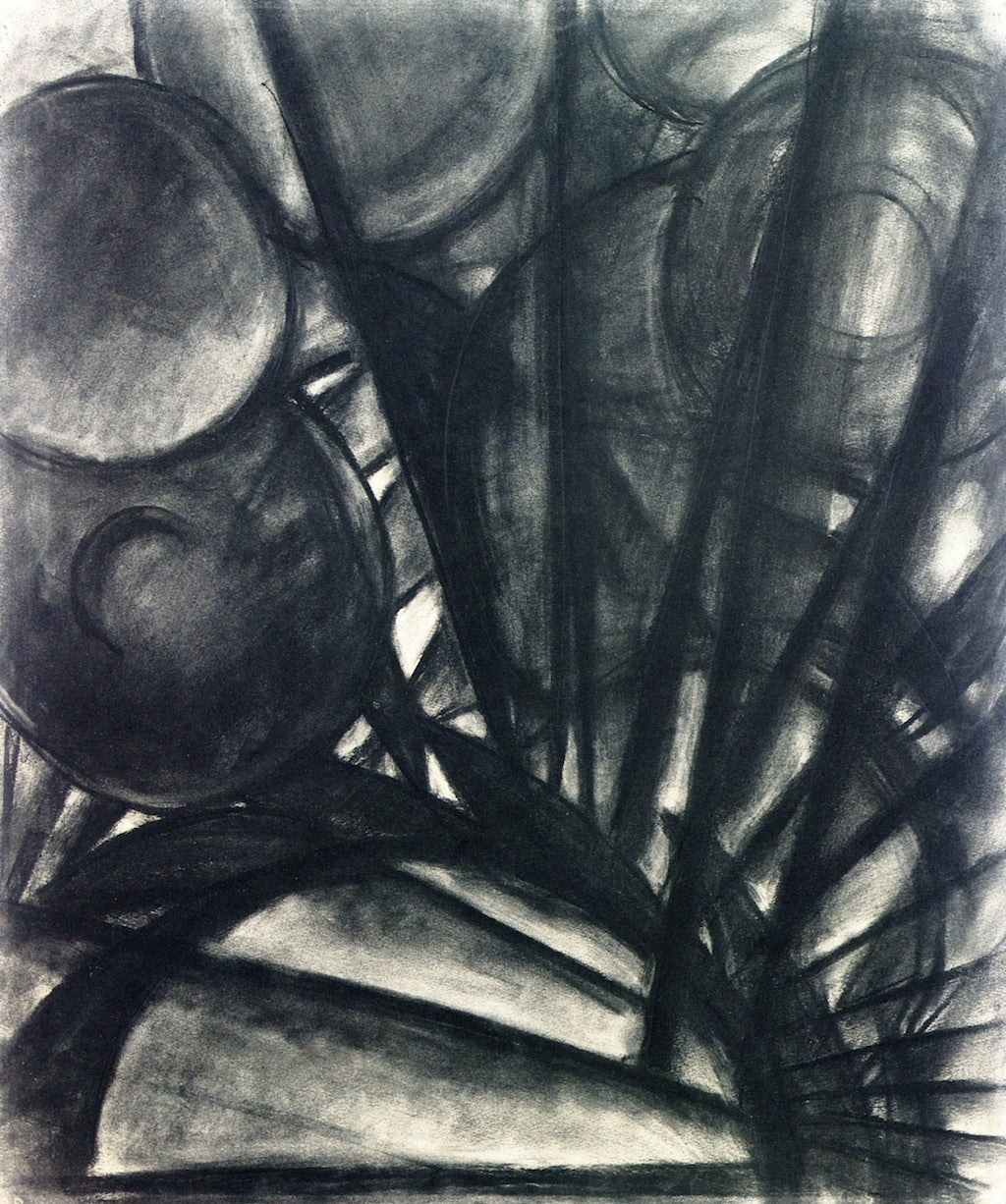 Abstraction, Number 2, vintage artwork by Arthur Dove, 12x8" (A4) Poster