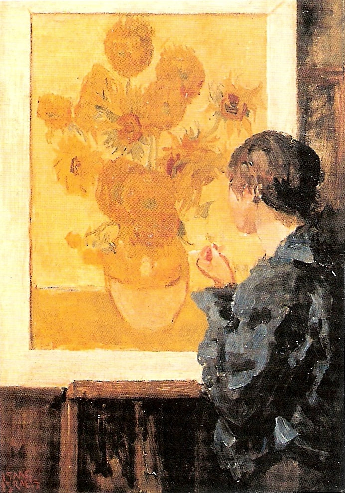 Homage to Van Gogh by Isaac Israels,A3(16x12