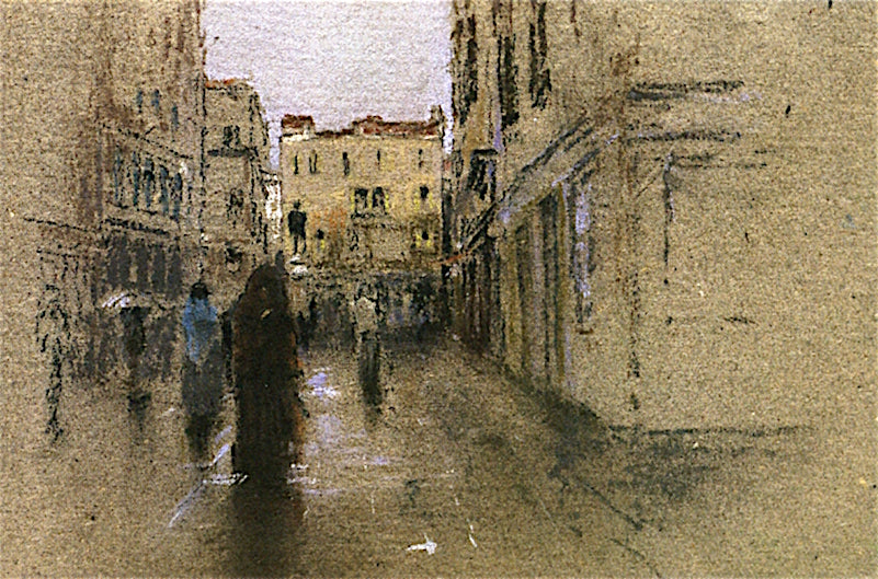 Somber Venice, vintage artwork by Robert Frederick Blum, 12x8" (A4) Poster