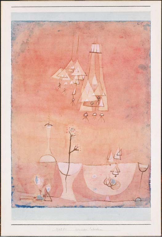 Botanical Laboratory, vintage artwork by Paul Klee, 12x8" (A4) Poster