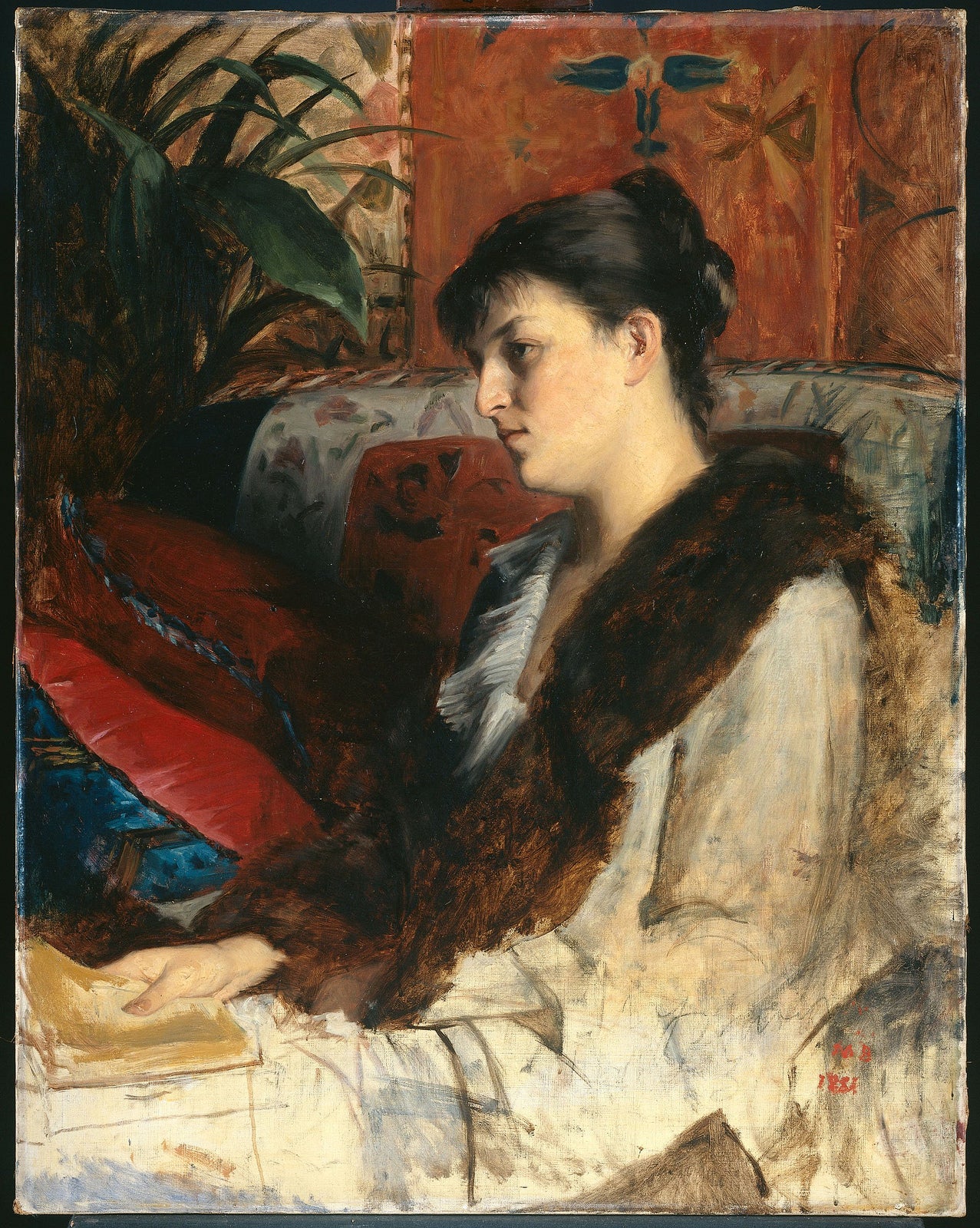 Sister of the Painter by Marie Bashkirtseff,A3(16x12")Poster