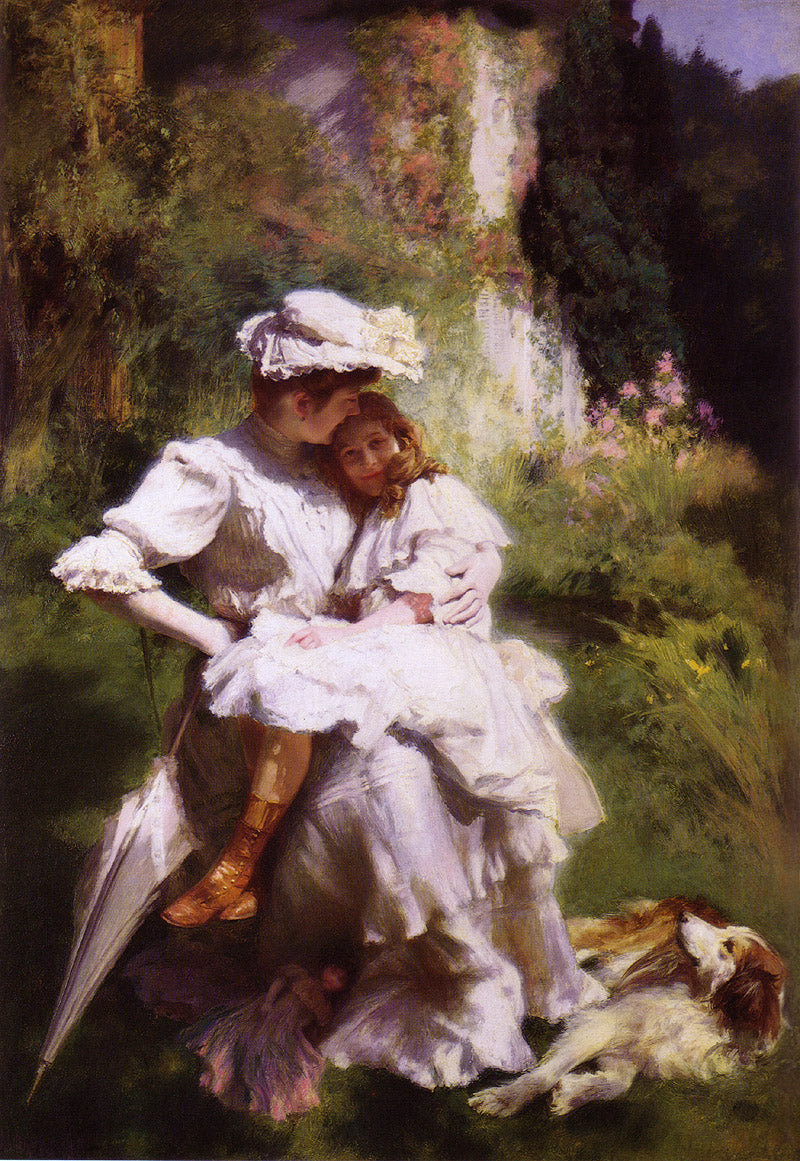 Maternal Tenderness by emile Friant,A3(16x12")Poster