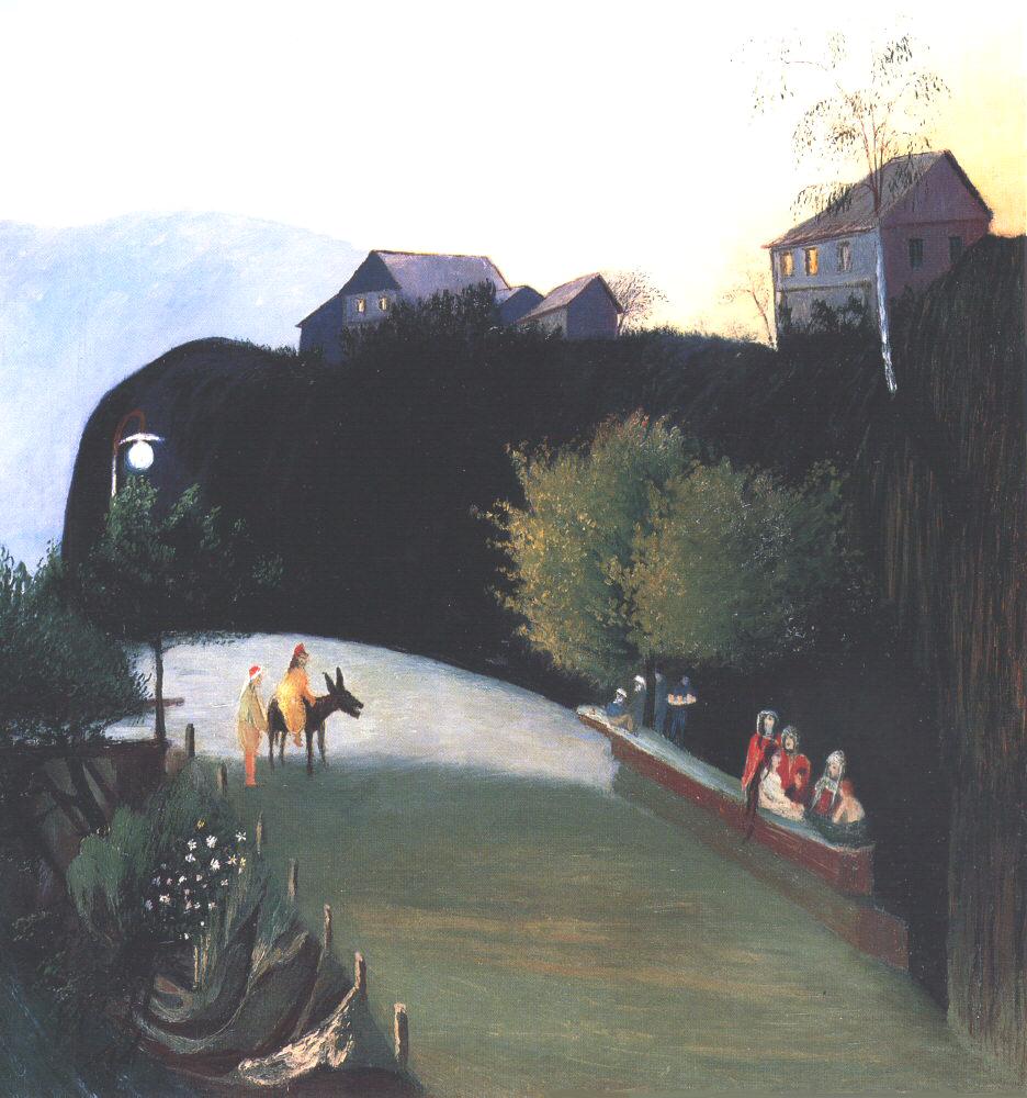 rees in Electric Light at Jajce by Tivadar Csontvary Kosztka,A3(16x12")Poster