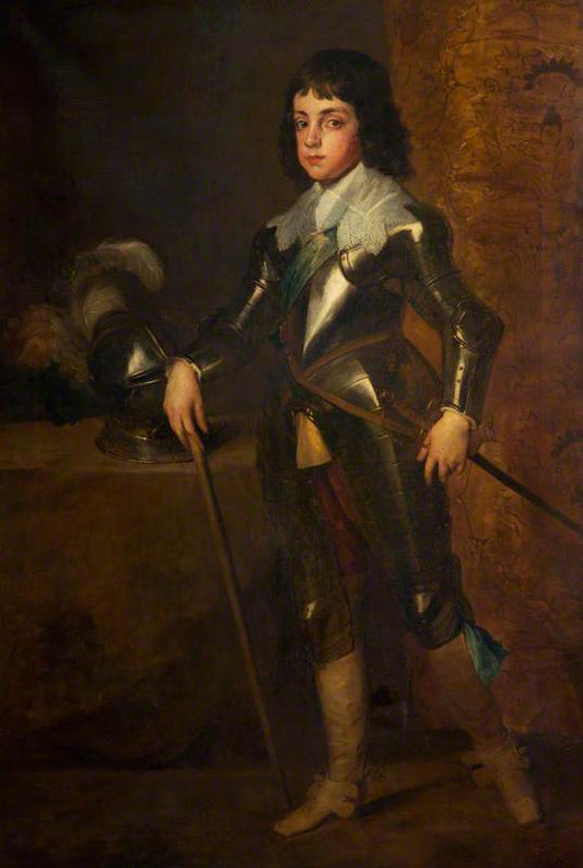 Charles II (1630–1685), as a Boy (after Anthony van Dyck), vintage artwork by John Seymour Lucas, 12x8" (A4) Poster