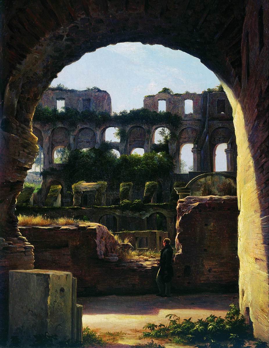 The Coliseum, vintage artwork by Nikanor Chernetsov, A3 (16x12") Poster Print