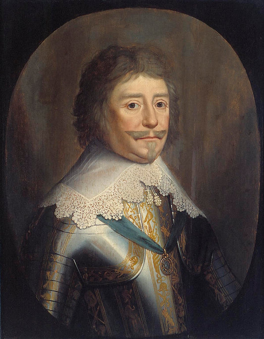 Frederik Hendrik (1584-1647), Prince of Orange, vintage artwork by Gerard van Honthorst, 12x8" (A4) Poster