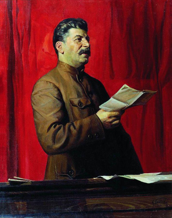 Portrait of Joseph Stalin by Isaak Brodsky,16x12(A3) Poster