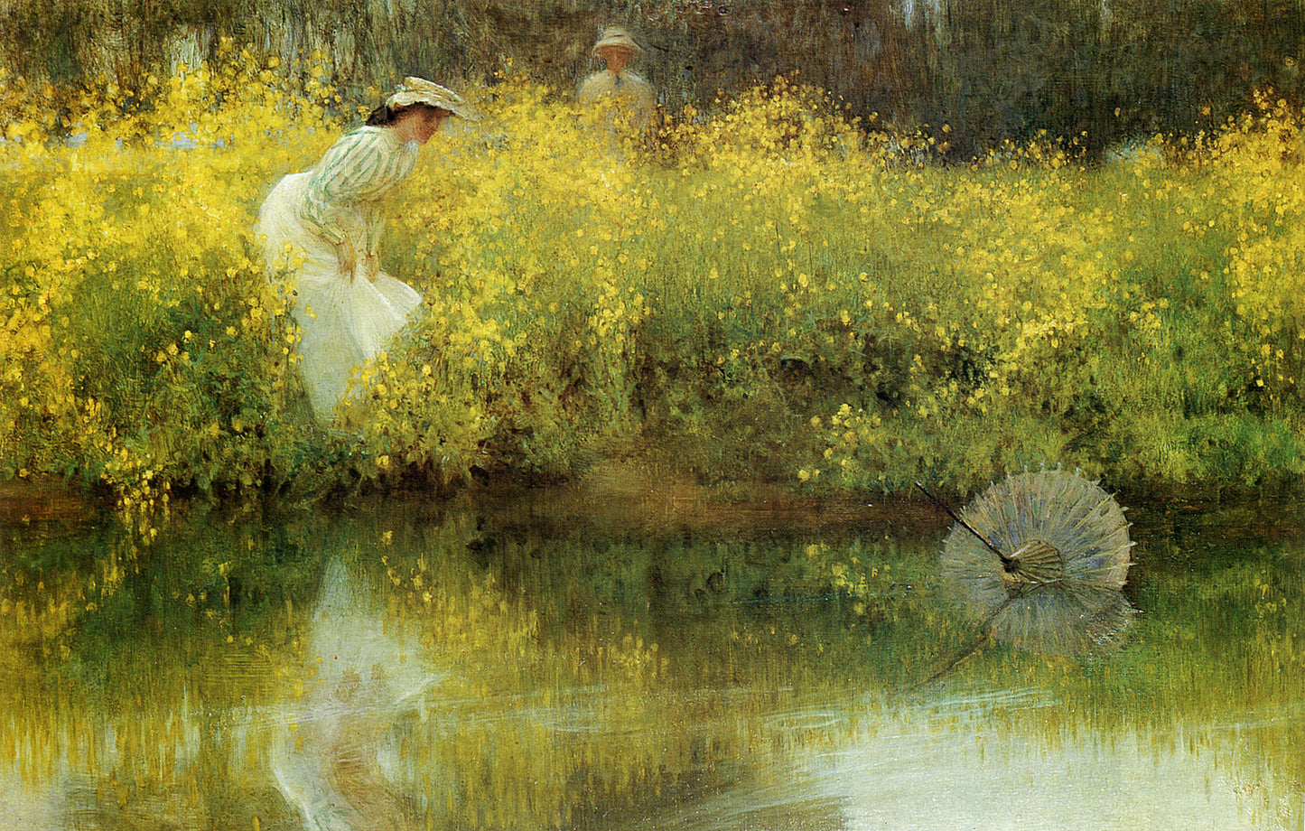 In Jeopardy, vintage artwork by Arthur Hacker, 12x8" (A4) Poster