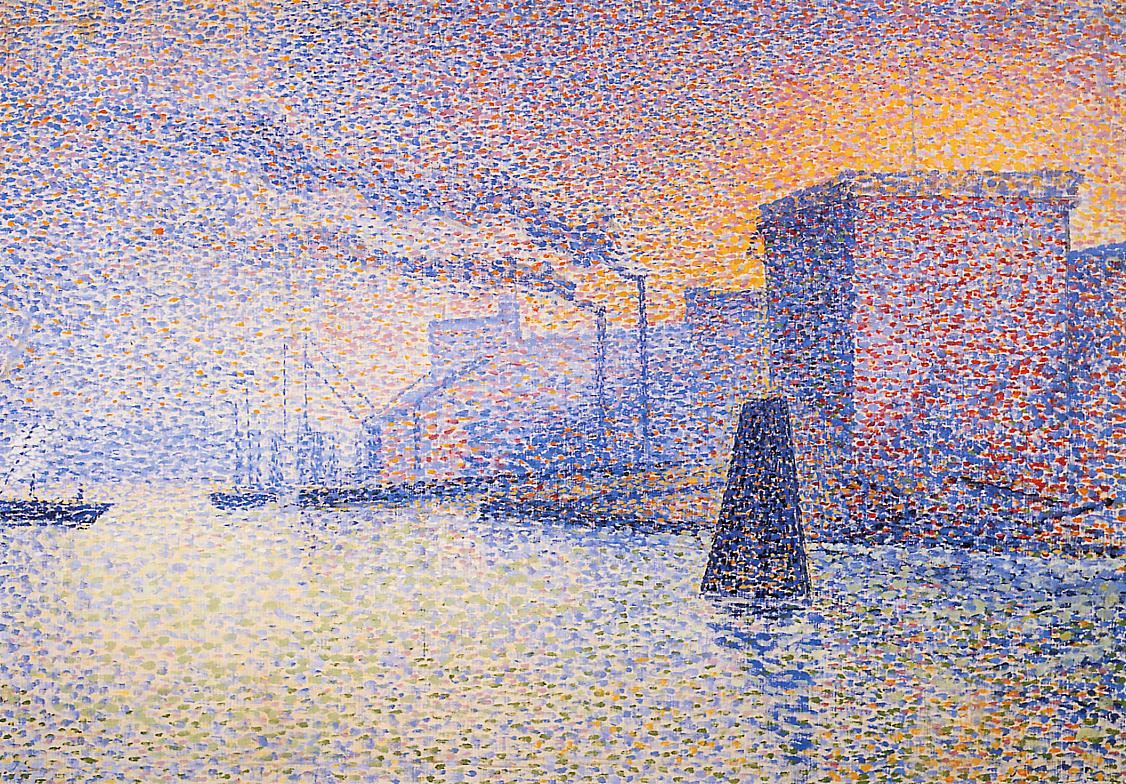 Factories on the Thames by Georges Lemmen,A3(16x12")Poster