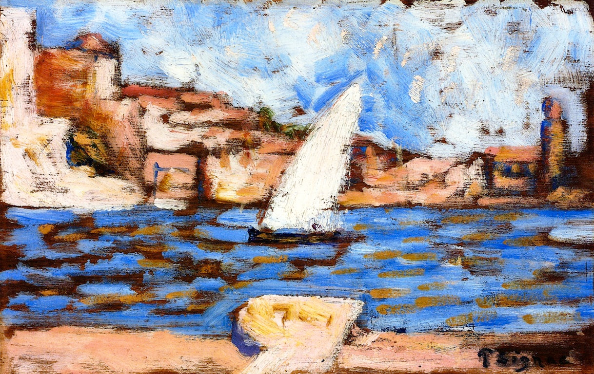 Collioure. La tartane, vintage artwork by Paul Signac, 12x8" (A4) Poster