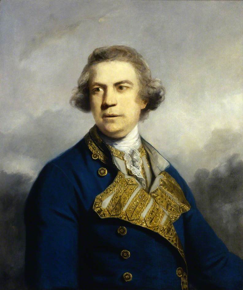 Admiral Augustus Keppel (1725-1786), vintage artwork by Sir Joshua Reynolds, 12x8" (A4) Poster